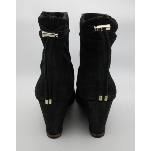 Dr. Scholl's women's Ireland‎ black suede leather wedge ankle boots 10M - Picture 4 of 14